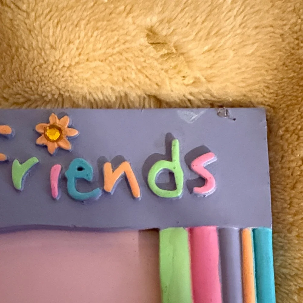 Colorful 'True Friends' Photo Frame